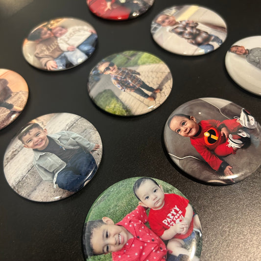 Custom 2.25” Round Photo Magnets