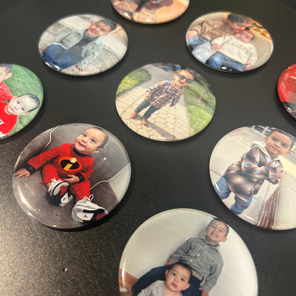 Custom 2.25” Round Photo Magnets