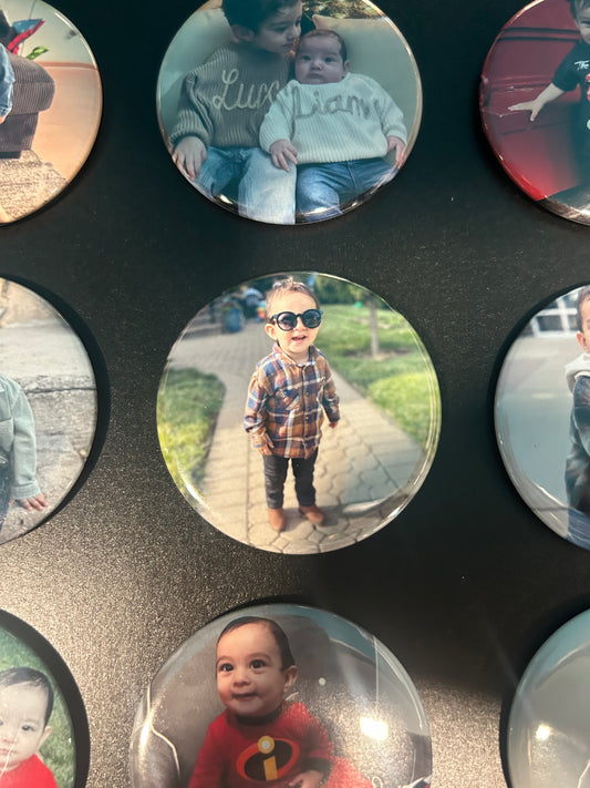 Custom 2.25” Round Photo Magnets