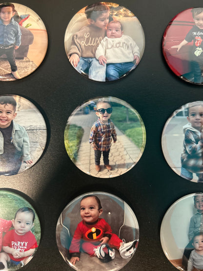Custom 2.25” Round Photo Magnets